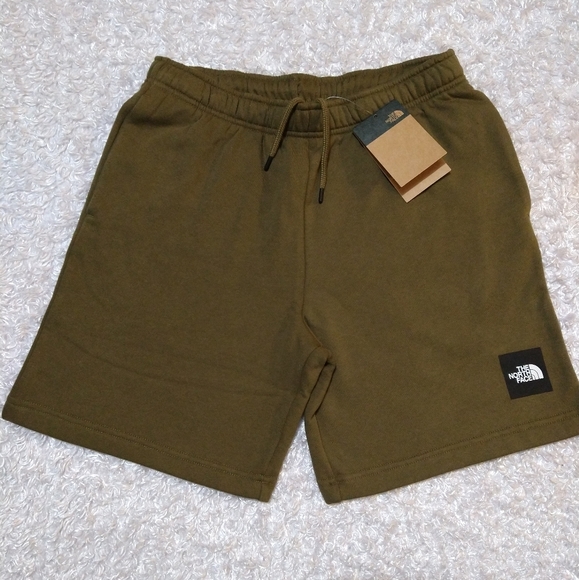 The North Face Cotton Athletic Men's Shorts Military Army Olive Green NWT - Picture 2 of 5